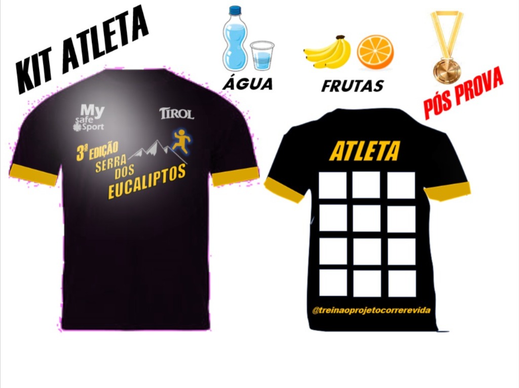 KIT COMPLETO COM CAMISETA 60km(60+)