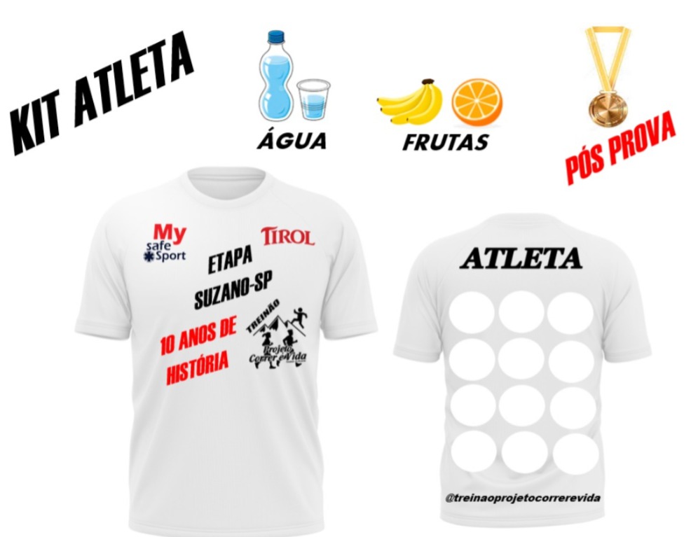 KIT BÁSICO SEM CAMISETA 25KM - MASCULINO E FEMININO