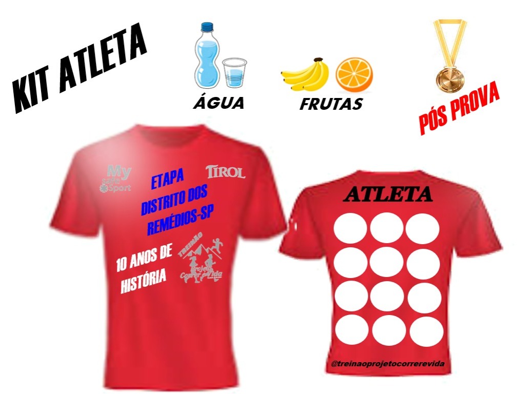 KIT BÁSICO SEM CAMISETA 20KM - MASCULINO E FEMININO